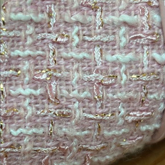 Steve Madden Blair Pink Loafers with Textured tweed Finish - Picture 10 of 11